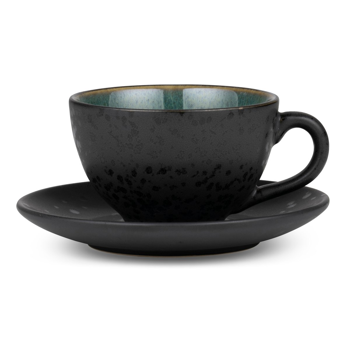 Bitz kopp med teskål svart Grønn | Skandinavisk Design | Kaffekopper | Multi