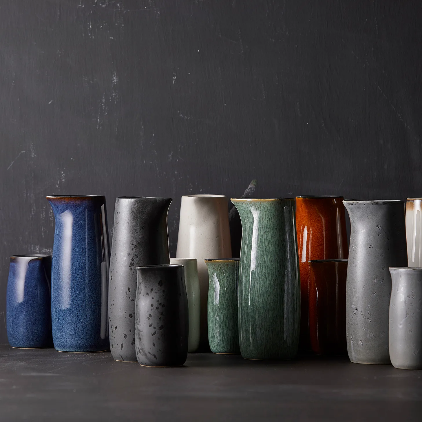 Bitz melkekanne 50 cl, Grønn-svart Bitz