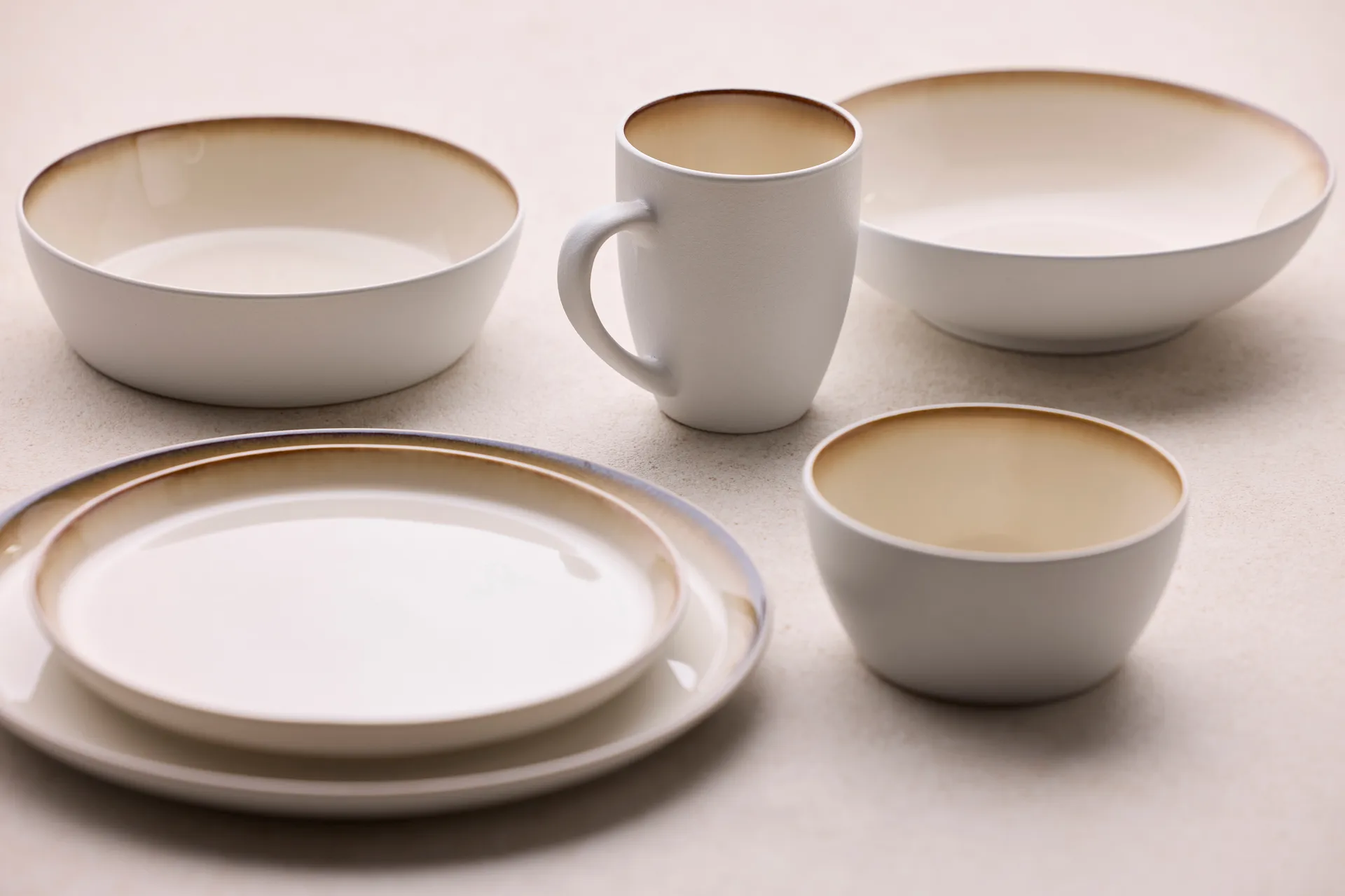 Bitz pastaskål gastro Ø20 cm, Hvit-kremhvit Bitz