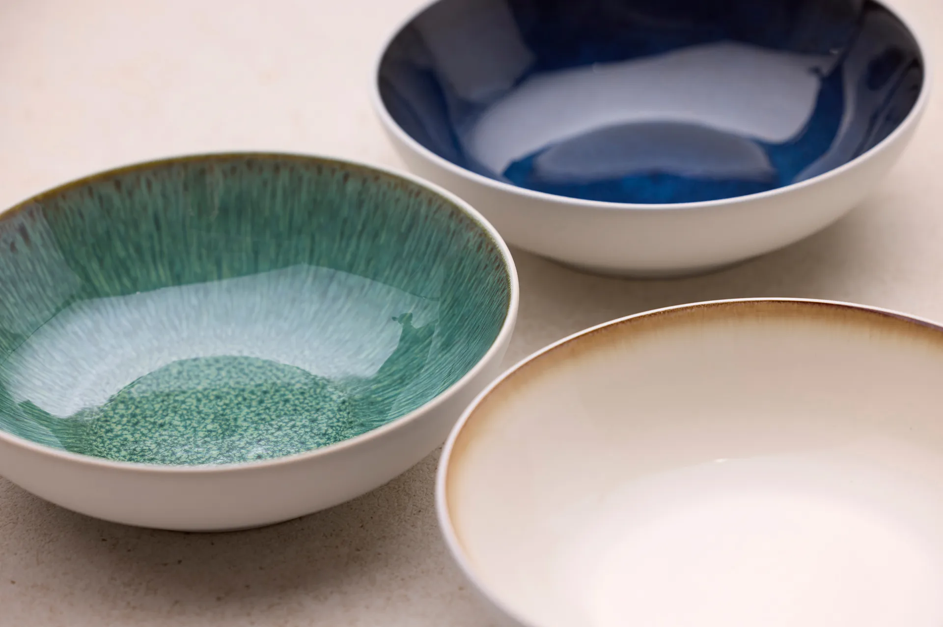 Bitz pastaskål gastro Ø20 cm, Hvit-mørkblå Bitz