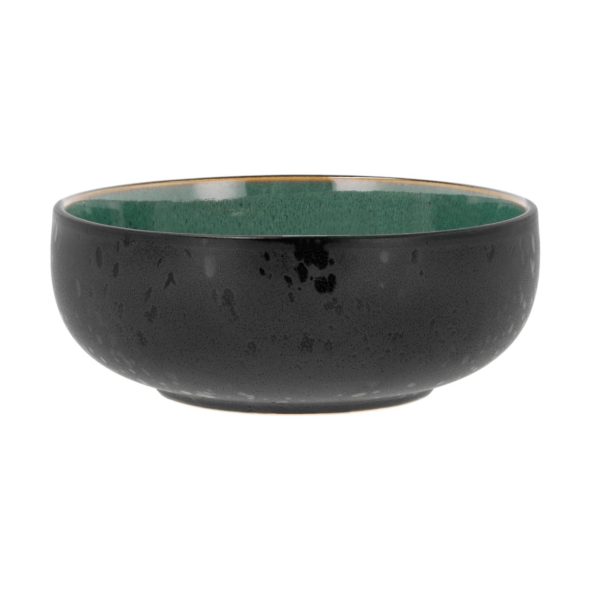 Poke-/ramenskål 18 cm, grønn/svart
