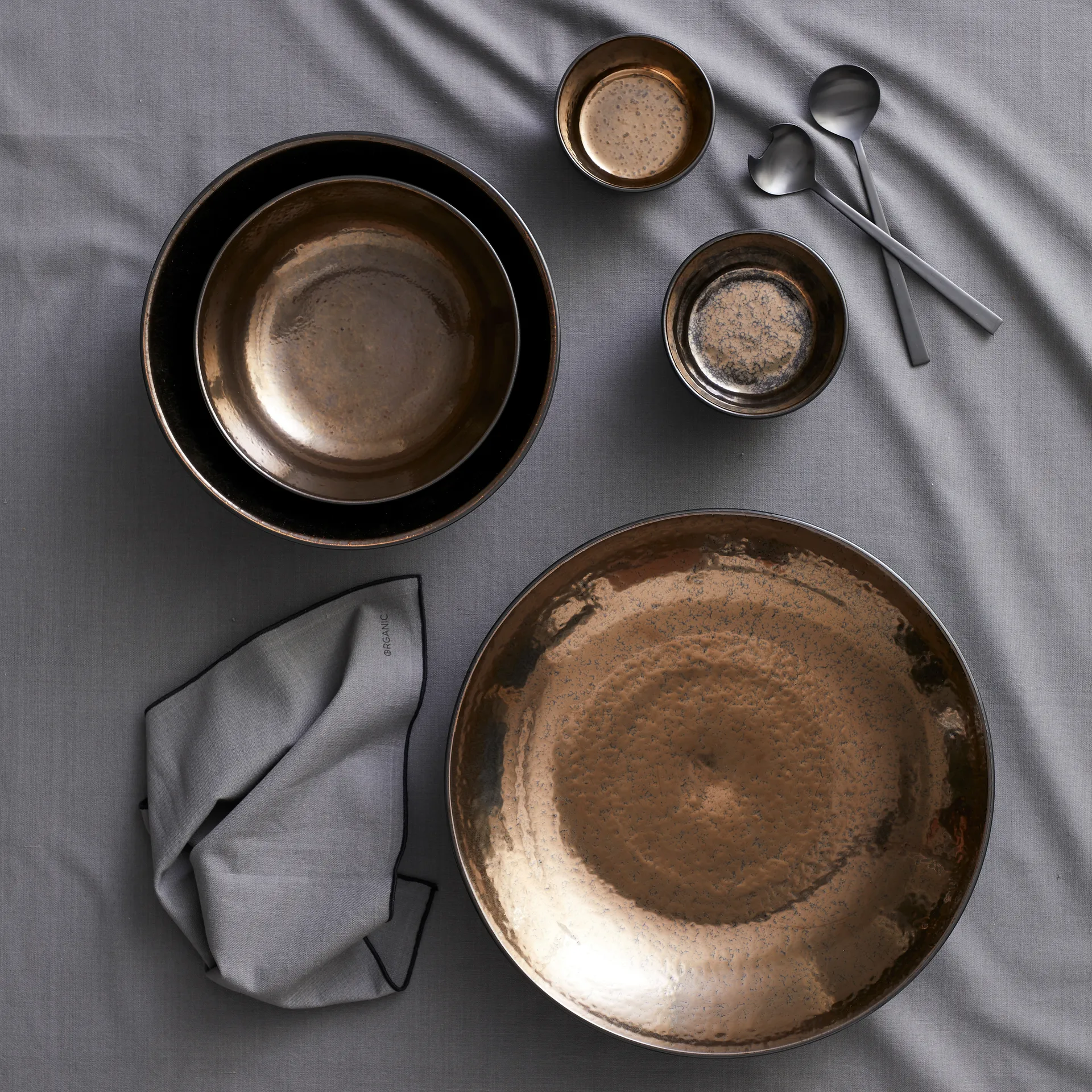 Bitz salatskål 24 cm, Svart-brons Bitz