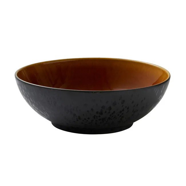 Bitz salatskål Ø30 cm, Svart-amber Bitz