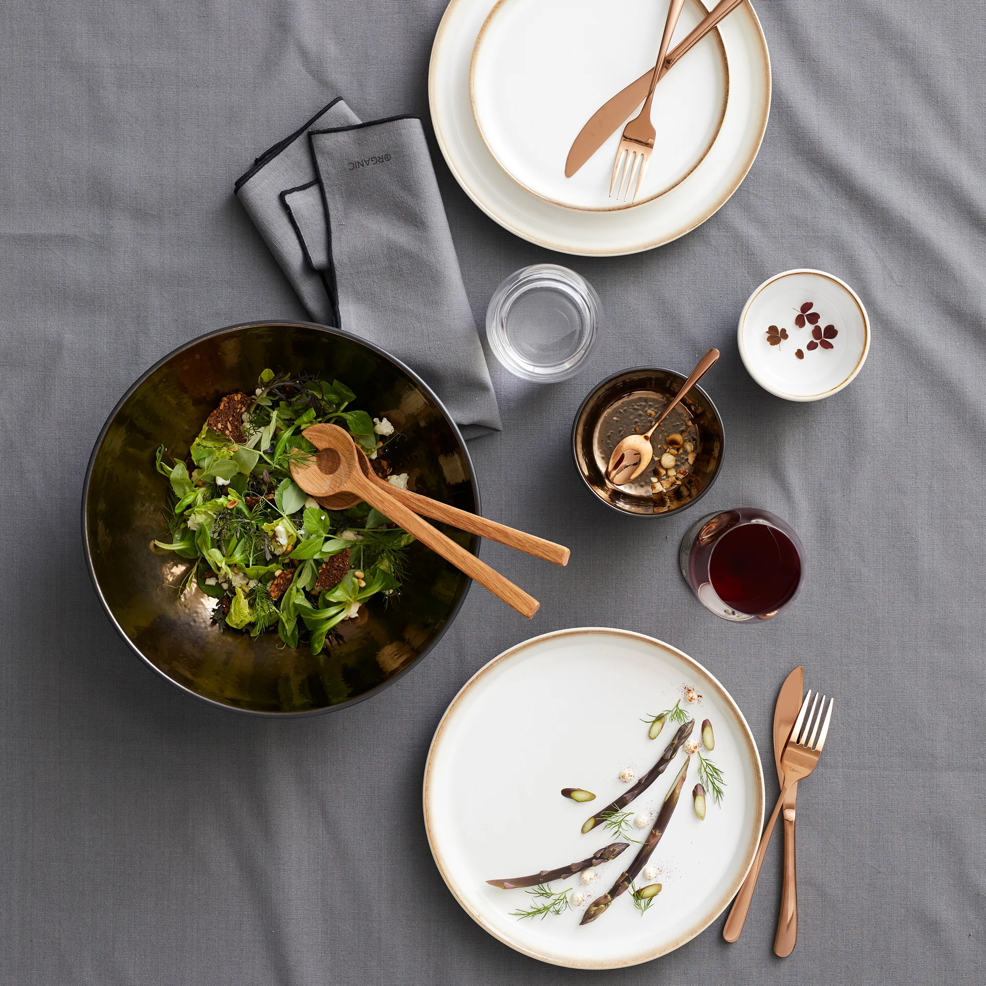 Bitz salatskål Ø30 cm, Svart-brons Bitz