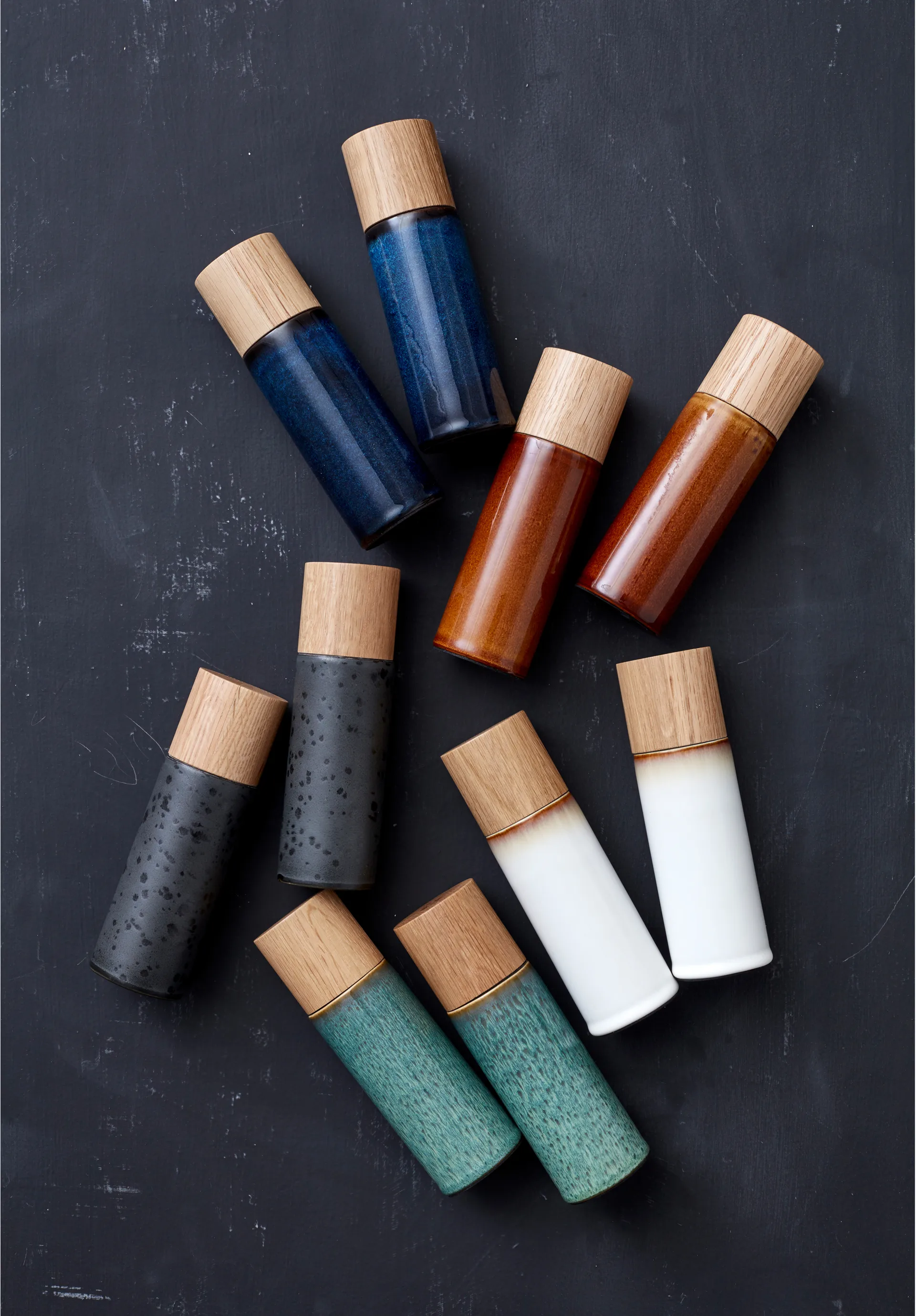 Bitz Salt- & Pepperkvern 17 cm 2 deler, Grønn Bitz