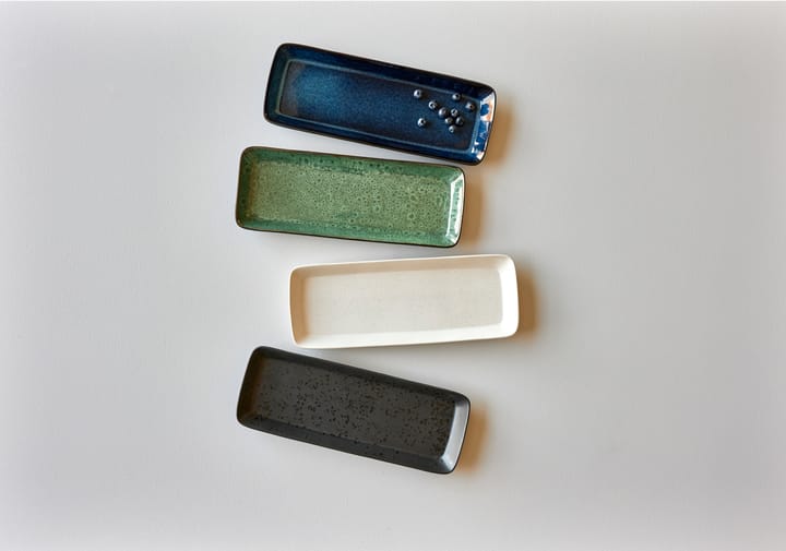 Bitz serveringsfat 38x14 cm, Svart-grønn Bitz