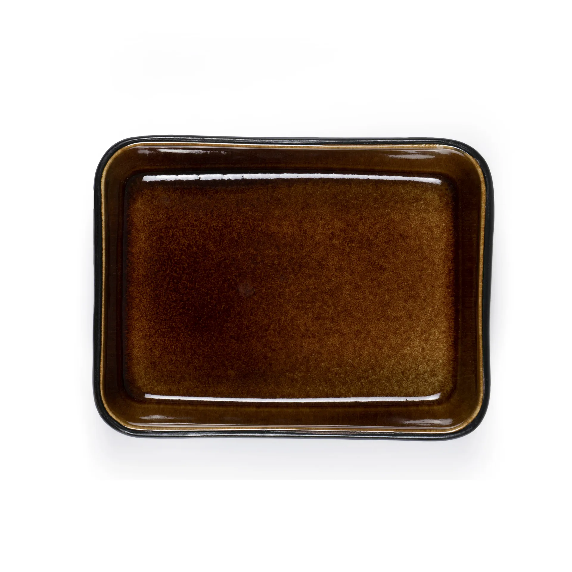 Bitz serveringsfat svart 19x14 cm, Amber Bitz