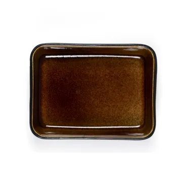 Bitz serveringsfat svart 19x14 cm - Amber - Bitz
