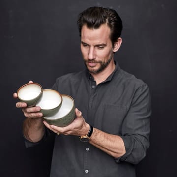 Bitz skål Ø 10 cm grønn - Grønn-creme - Bitz