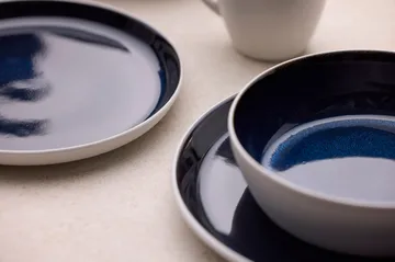 Bitz suppeskål Ø 18 cm - Hvit-mørk blå - Bitz