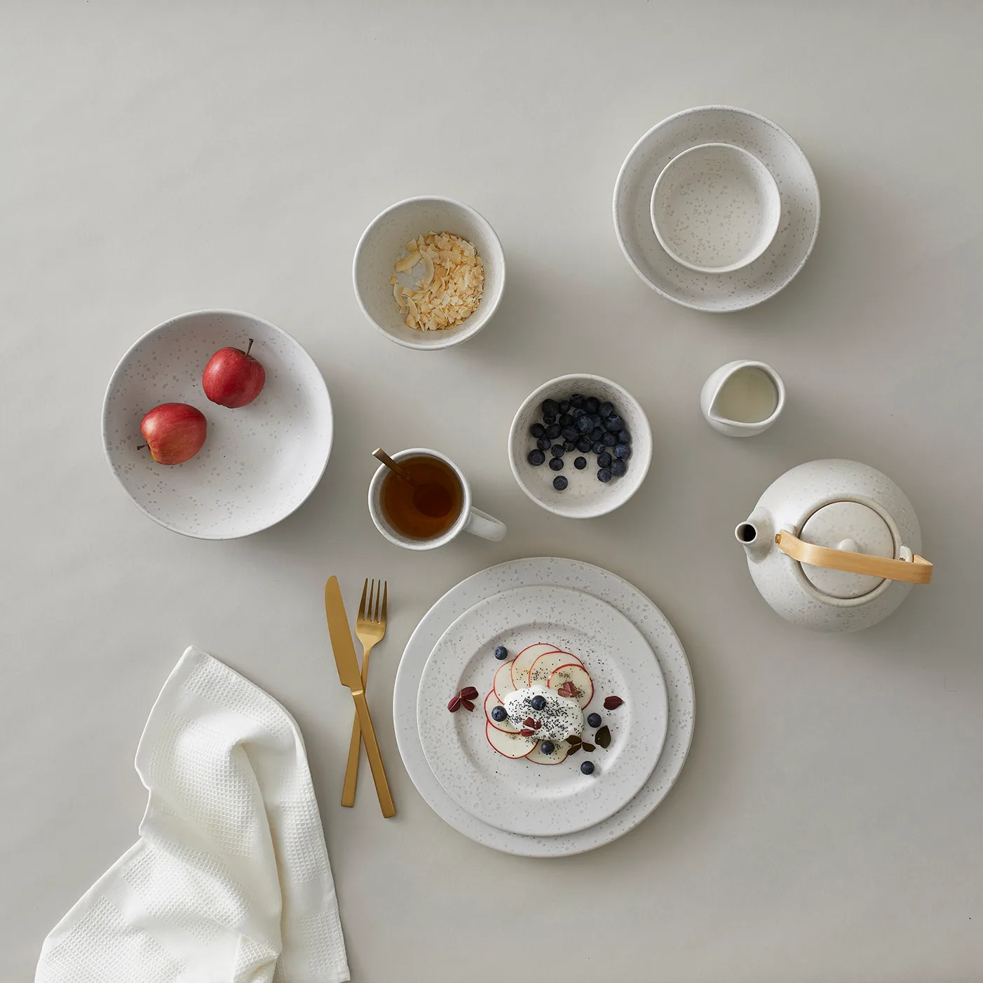 Bitz suppeskål Ø18 cm matt, Matt kremhvit Bitz