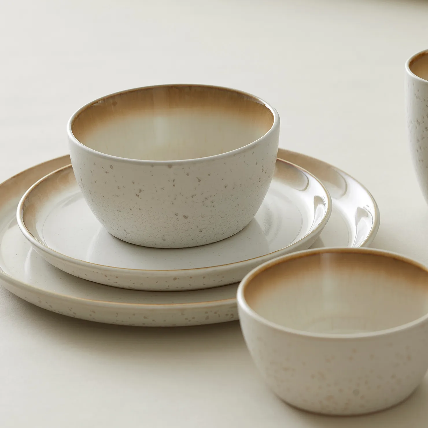 Bitz tallerken gastro Ø 21 cm, KRemhvit-creme Bitz