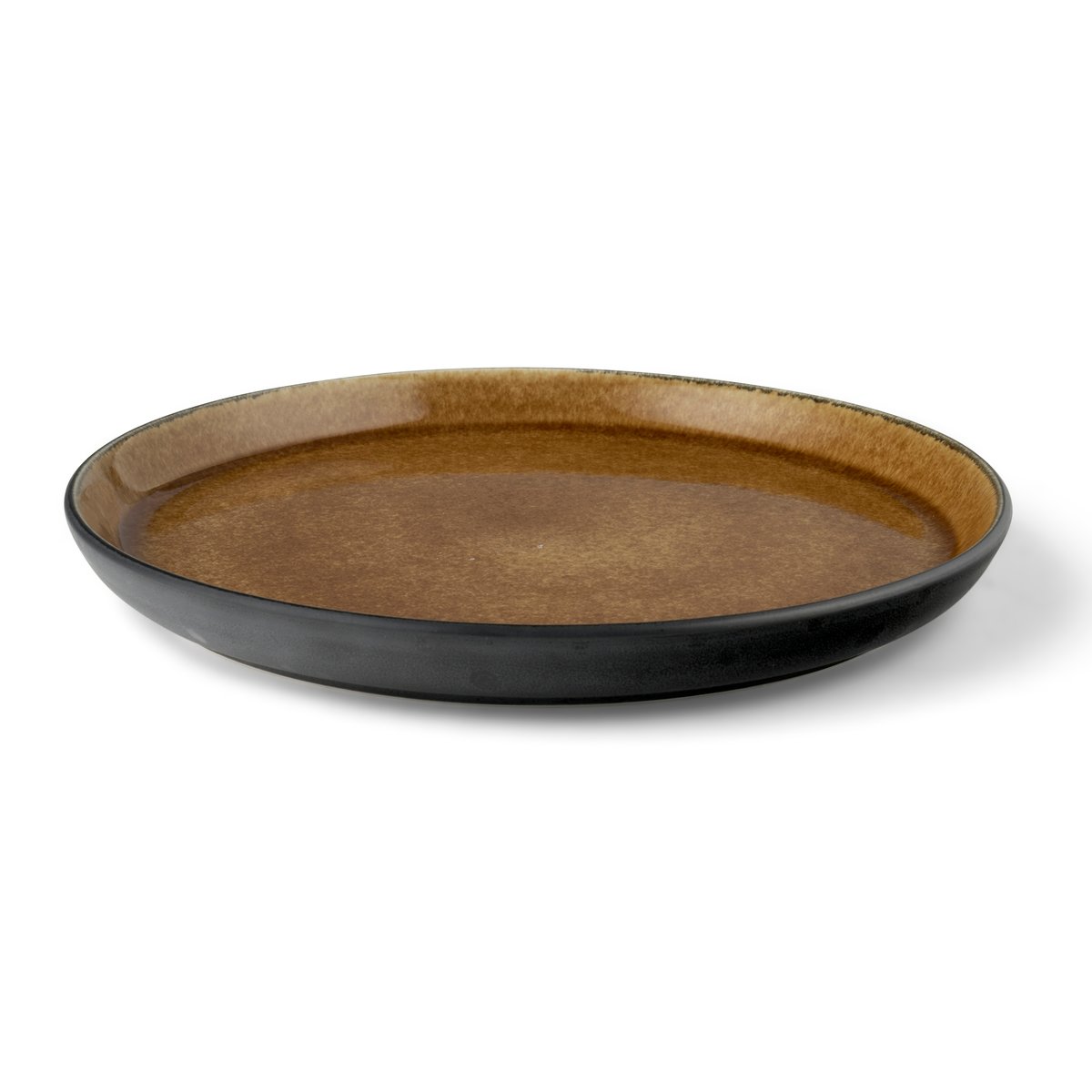 Tallerken Gastro 21 cm svart/amber