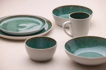 Bitz tallerken gastro Ø27 cm - Hvit-grønn - Bitz