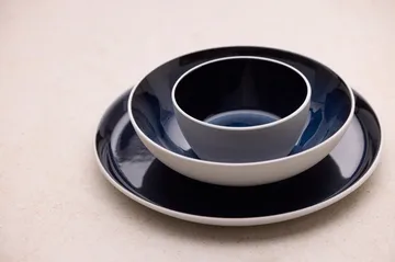 Bitz tallerken gastro Ø27 cm - Hvit-mørk blå - Bitz