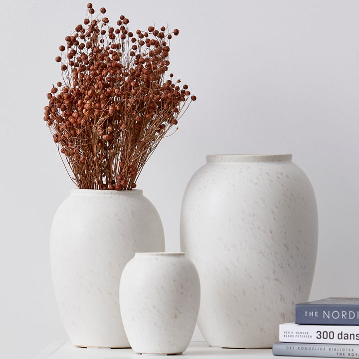 Bitz vase 12,5 cm, Matt kremhvit Bitz