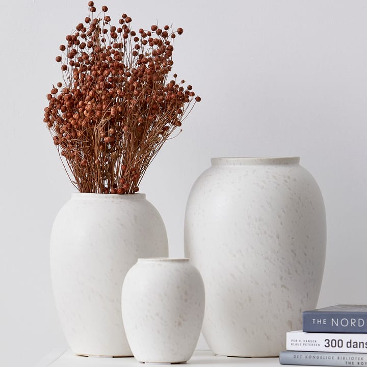 Bitz vase 25 cm, Matt kremhvit Bitz