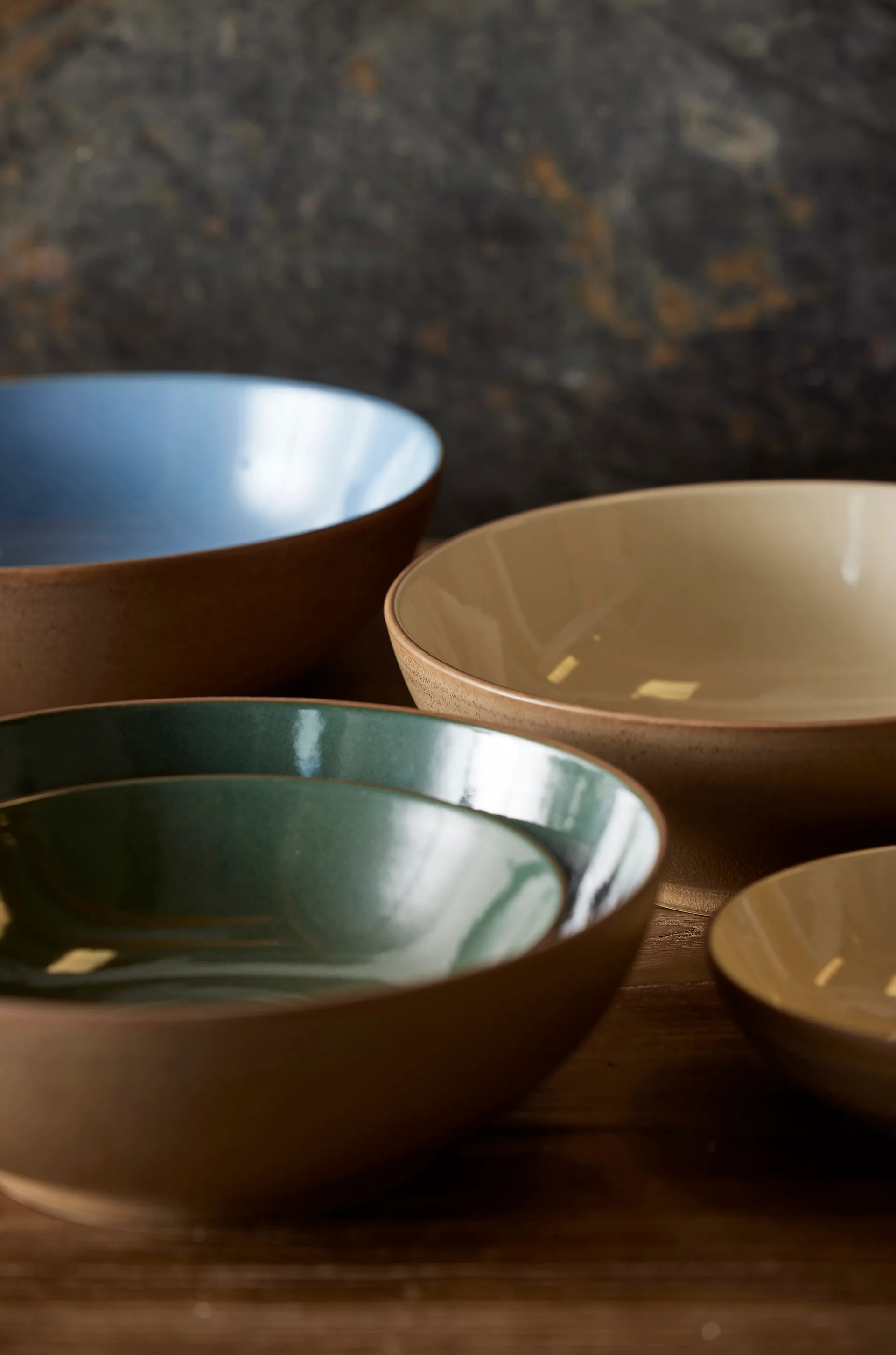 Bitz Wood pastaskål Ø 20 cm, Wood-sand Bitz