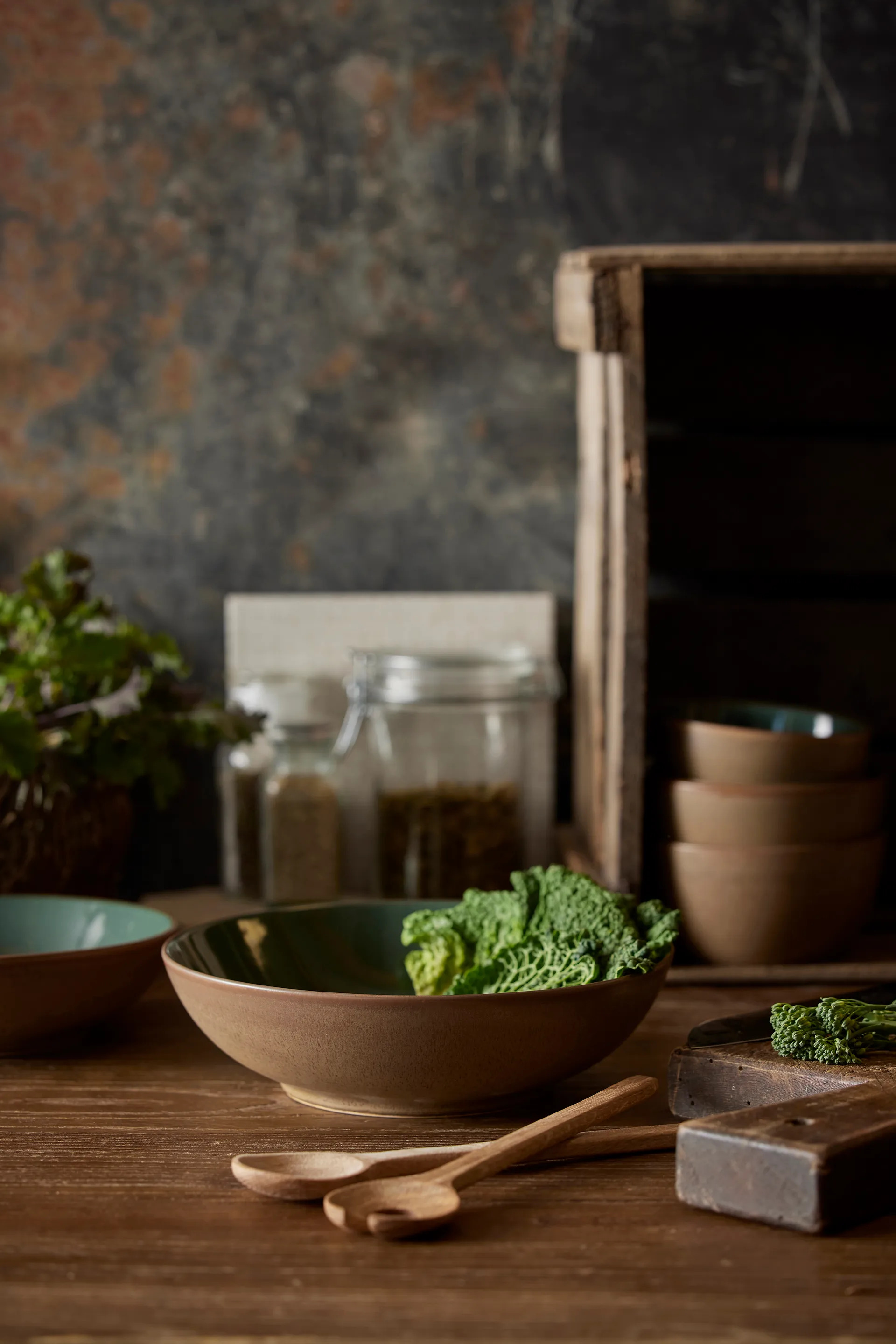 Bitz Wood salatskål Ø 24 cm, Wood-forest Bitz