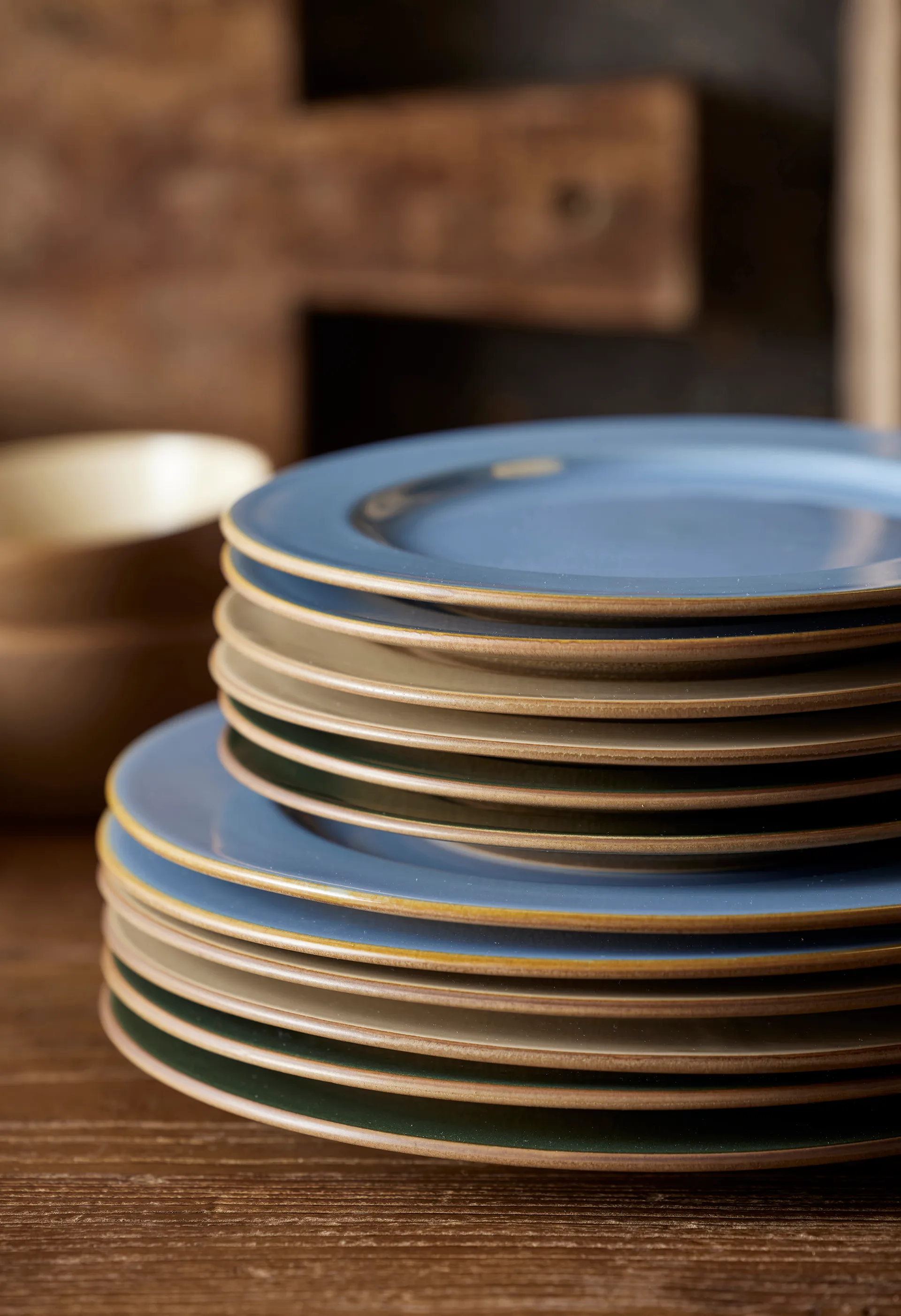 Bitz Wood tallerken Ø 27 cm, Wood-ocean Bitz