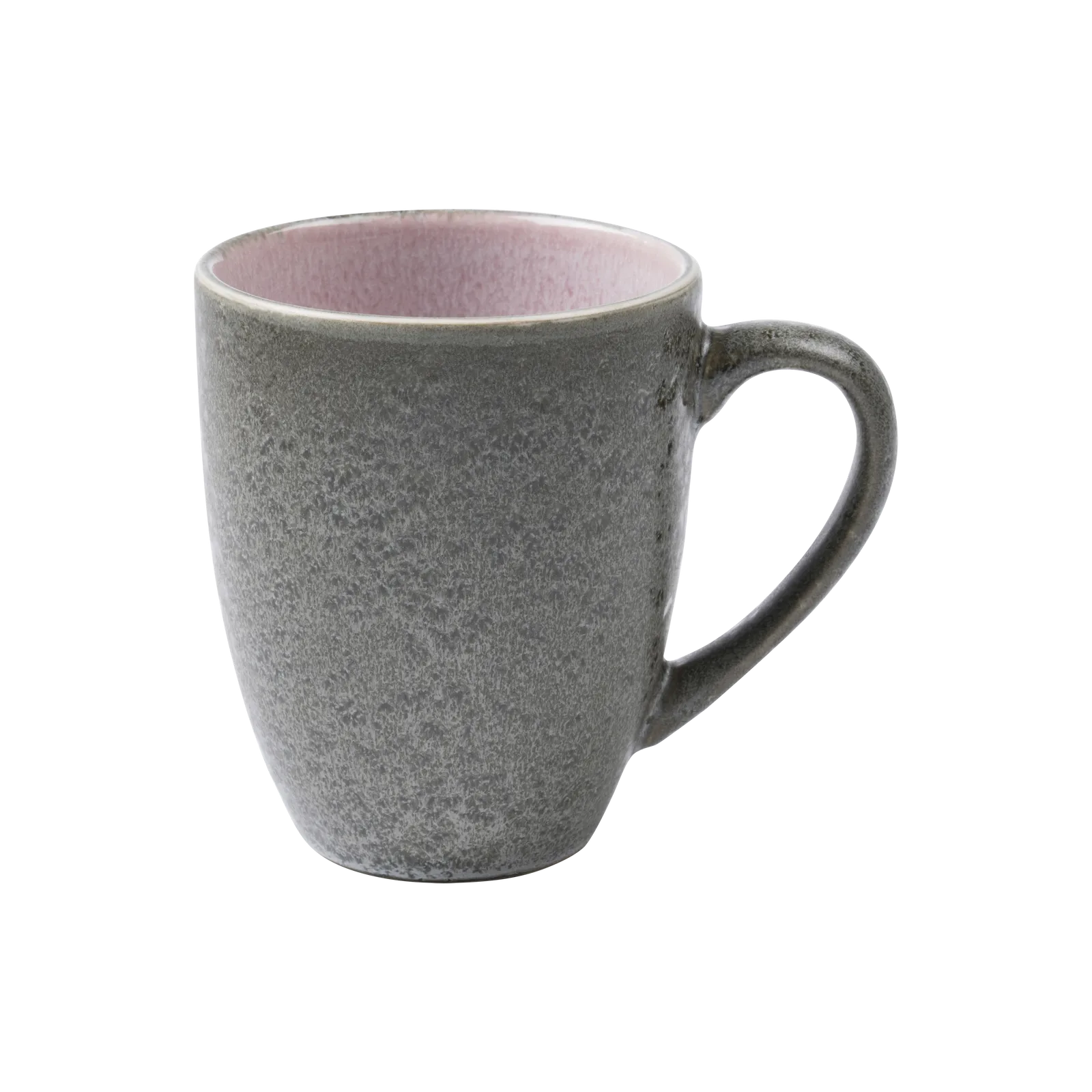 Krus 30 cl Steingods, Grå-rosa Bitz
