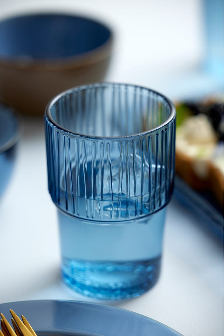 Kusintha caféglass 38 cl 4-stk. - Blue - Bitz