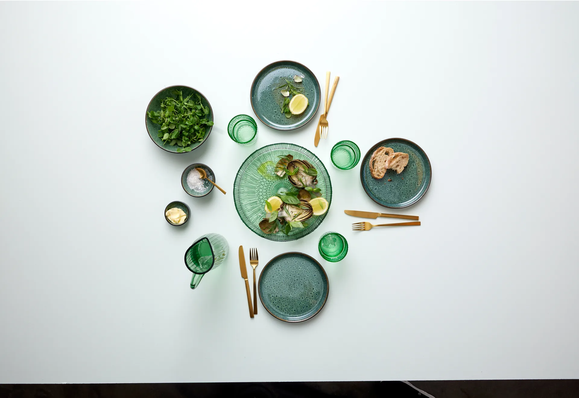 Kusintha serveringsfat rund Ø30 cm, Green Bitz