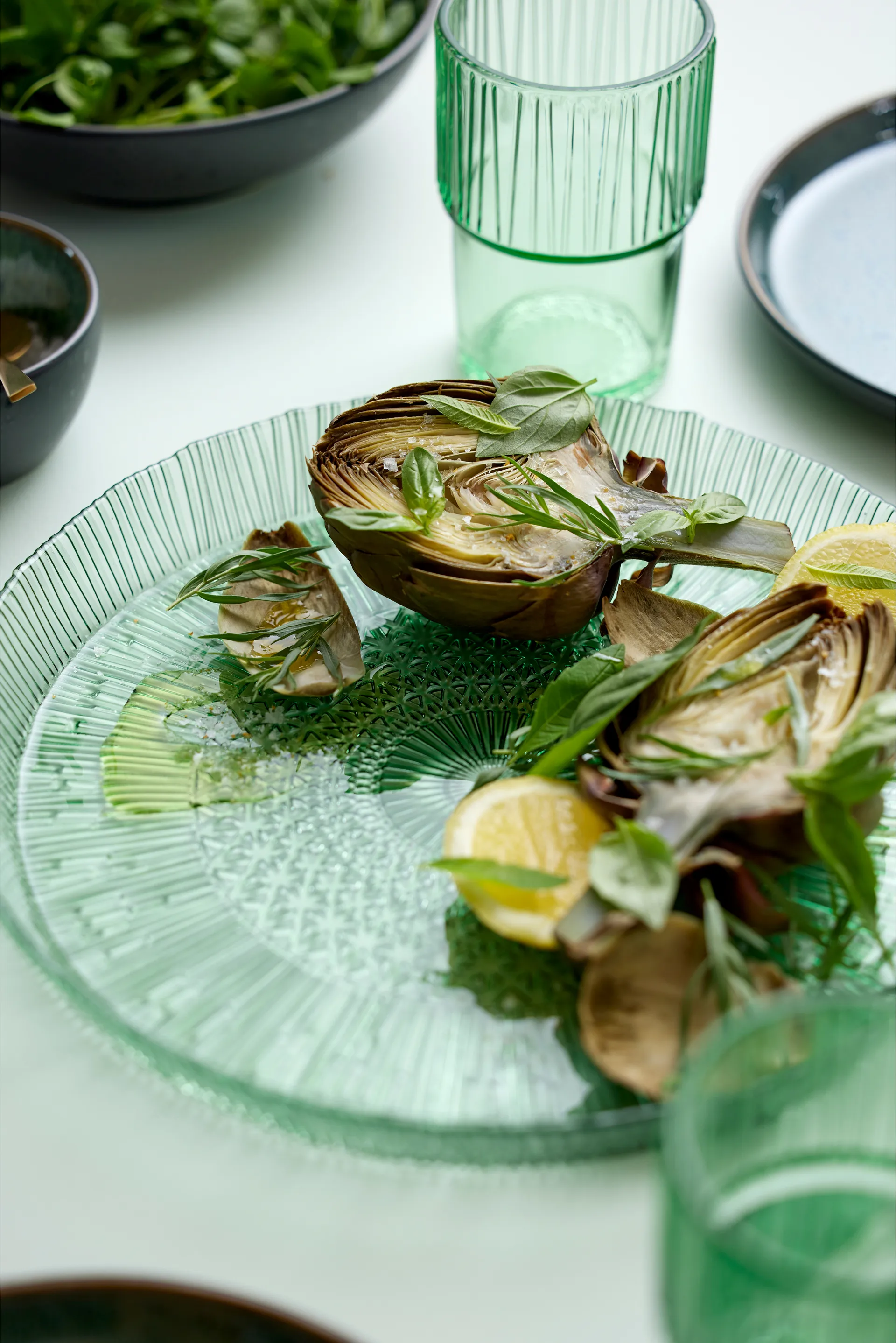 Kusintha serveringsfat rund Ø30 cm, Green Bitz