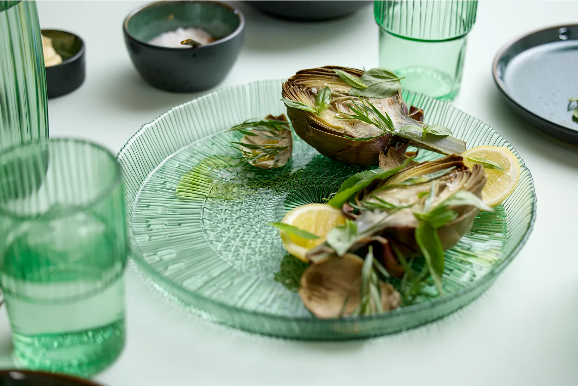 Kusintha serveringsfat rund Ø30 cm, Green Bitz