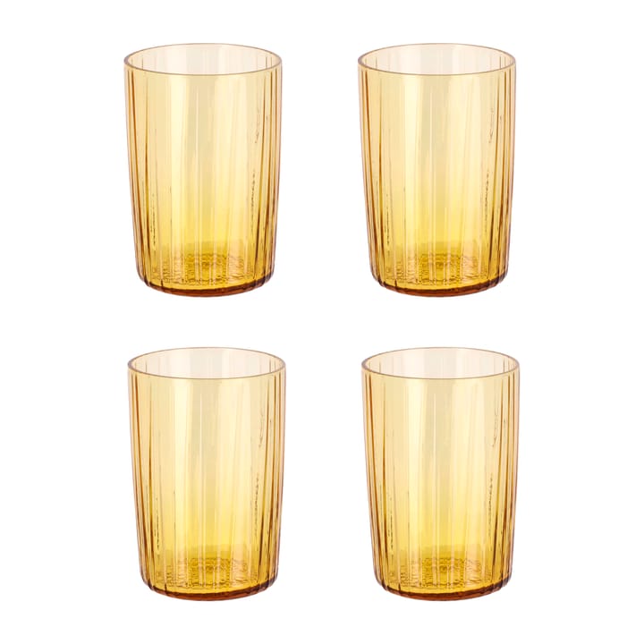 Kusintha vannglass 28 cl 4-pakning - Amber - Bitz
