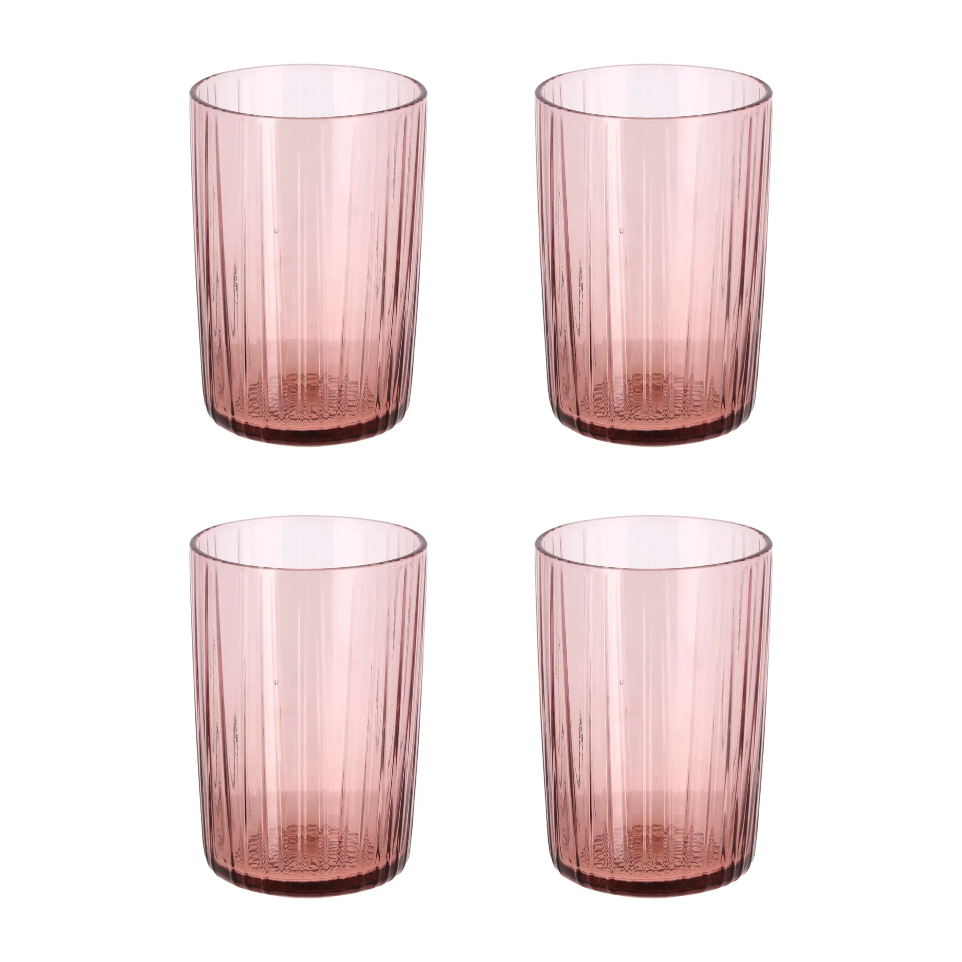 Kusintha vannglass 28 cl 4-pakning, Rosa Bitz