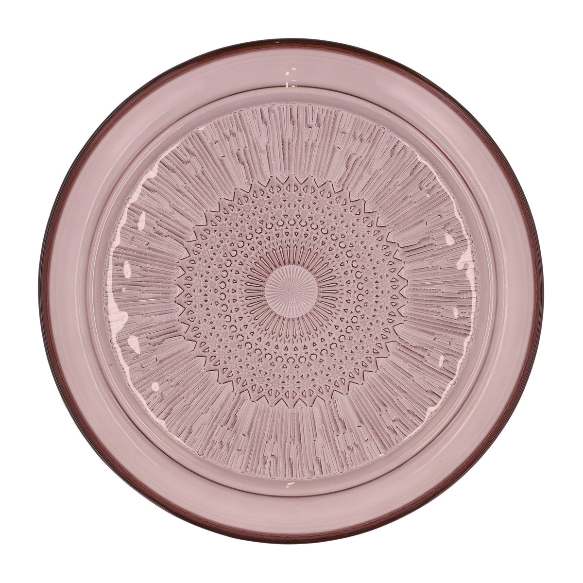 Kusintha glasstallerken 25 cm, rosa