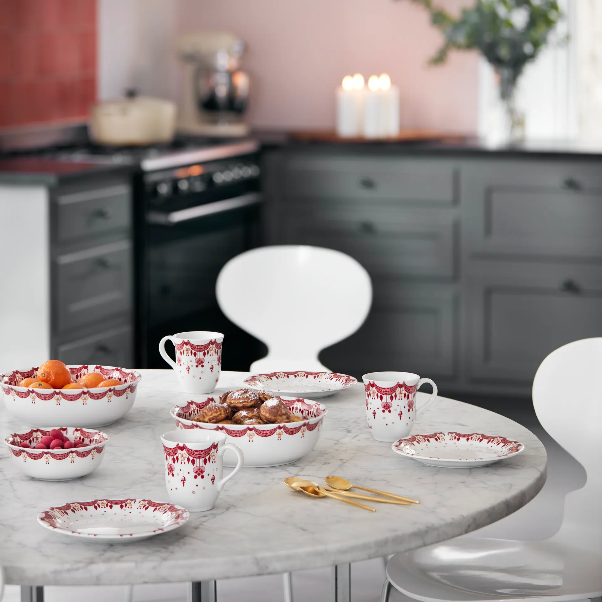 Bjørn Wiinblad julekrus 35 cl, rød Bjørn Wiinblad