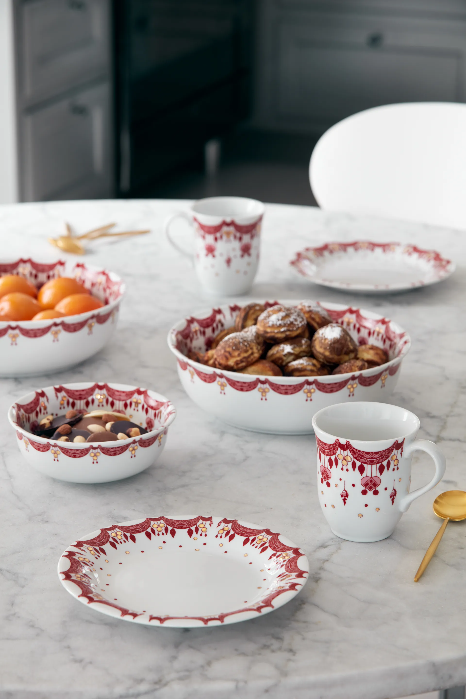 Bjørn Wiinblad julekrus 35 cl, rød Bjørn Wiinblad