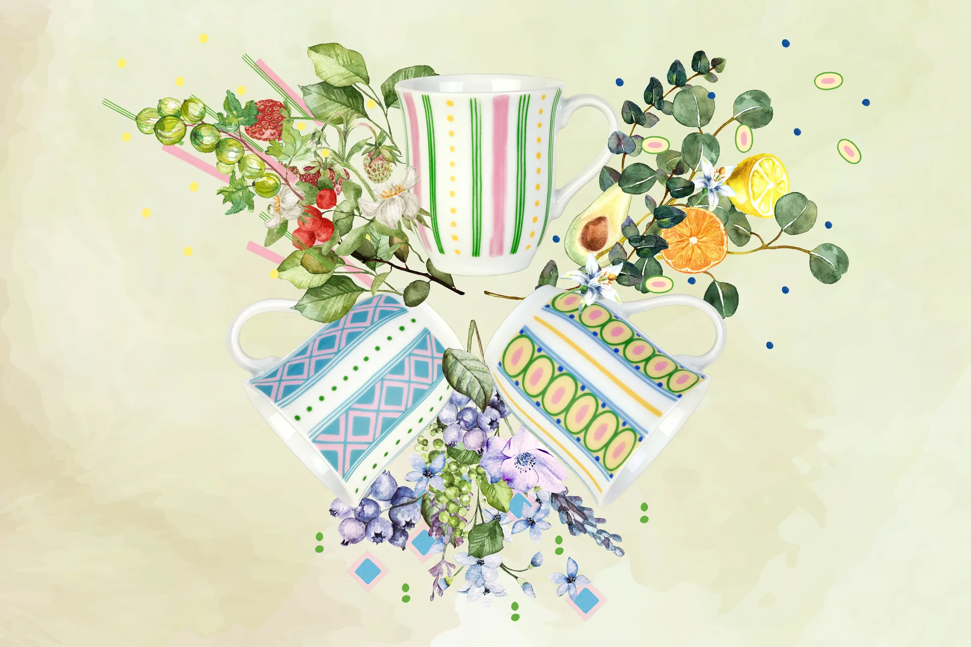 Eva kopp 35 cl, Lyseblå Bjørn Wiinblad