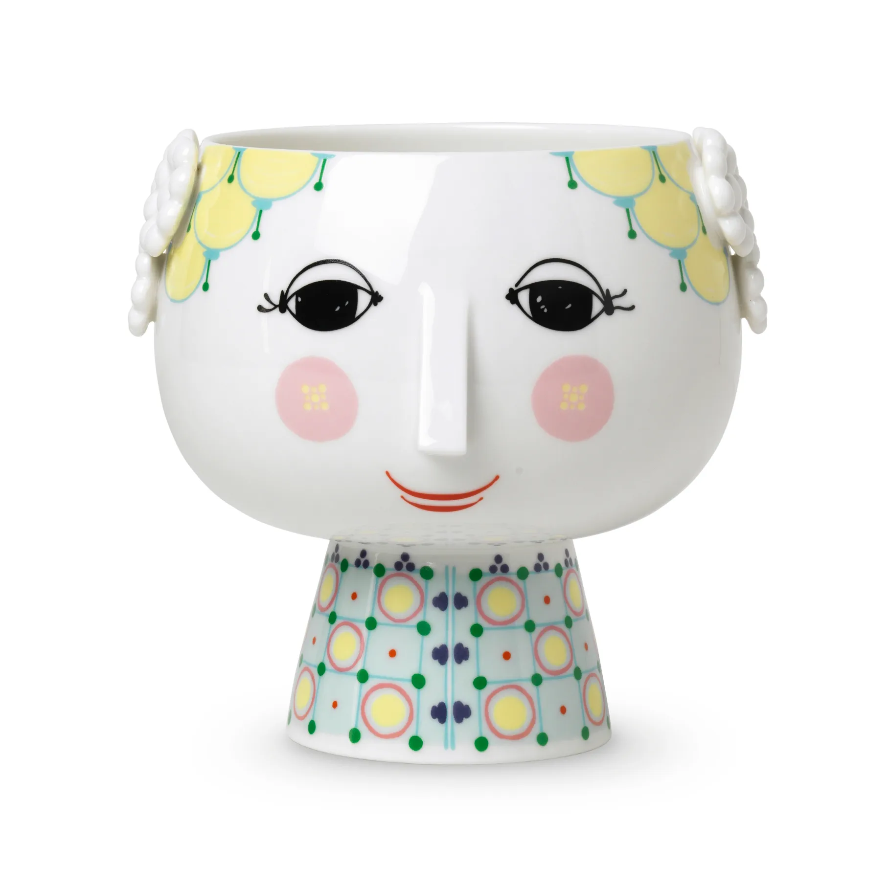 Eva krukke på fot Ø 15,5 cm, Multi Bjørn Wiinblad