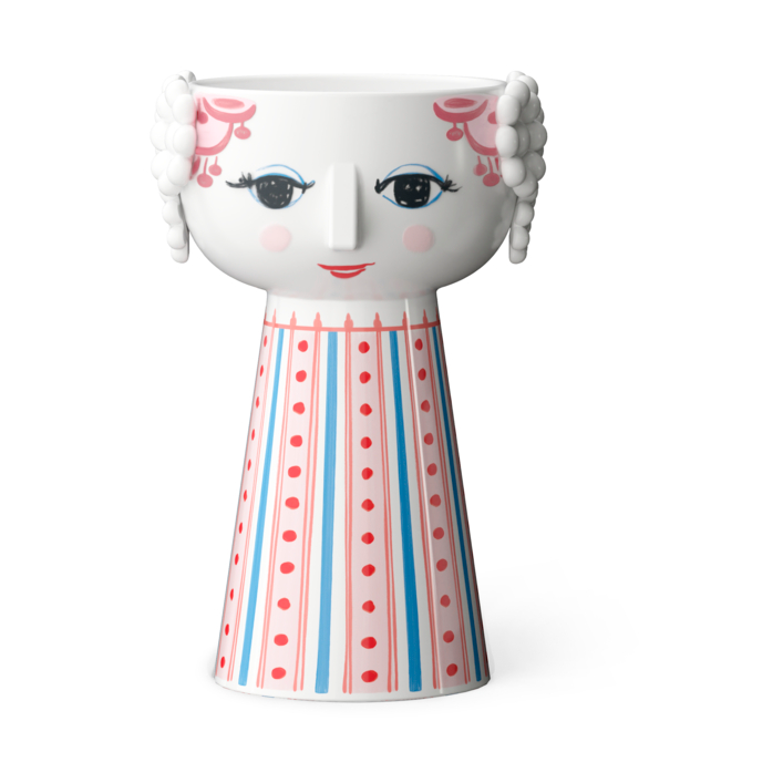 Eva lysestake 14 cm, rød