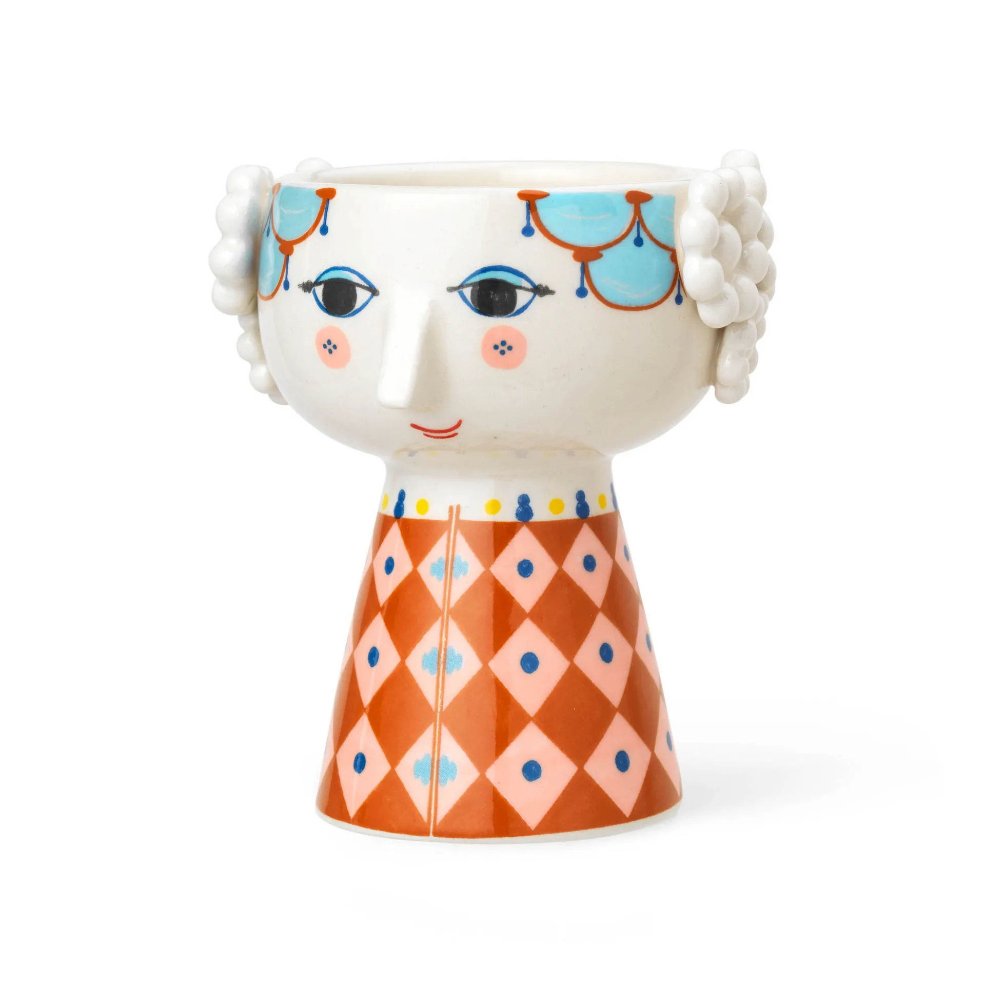 Eva lysestake 9,5 cm, Terrakotta Bjørn Wiinblad