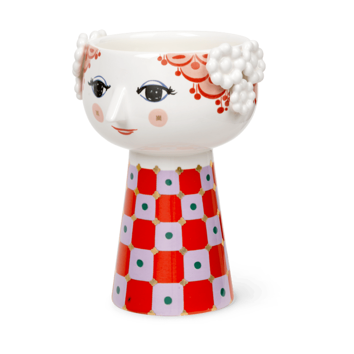 Eva vase 15 cm - Lilla-rød - Bjørn Wiinblad