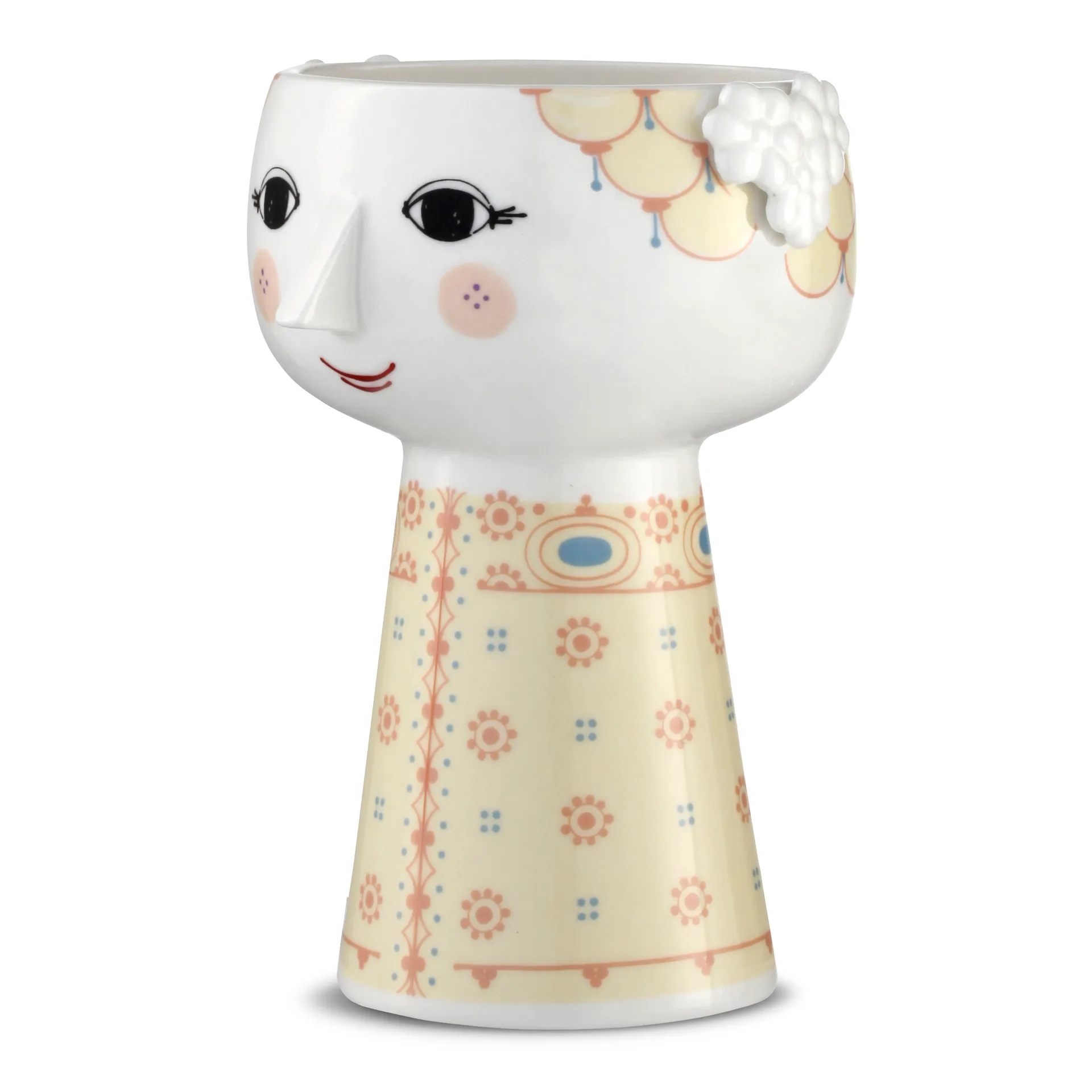 Eva vase 15 cm, Soft yellow Bjørn Wiinblad