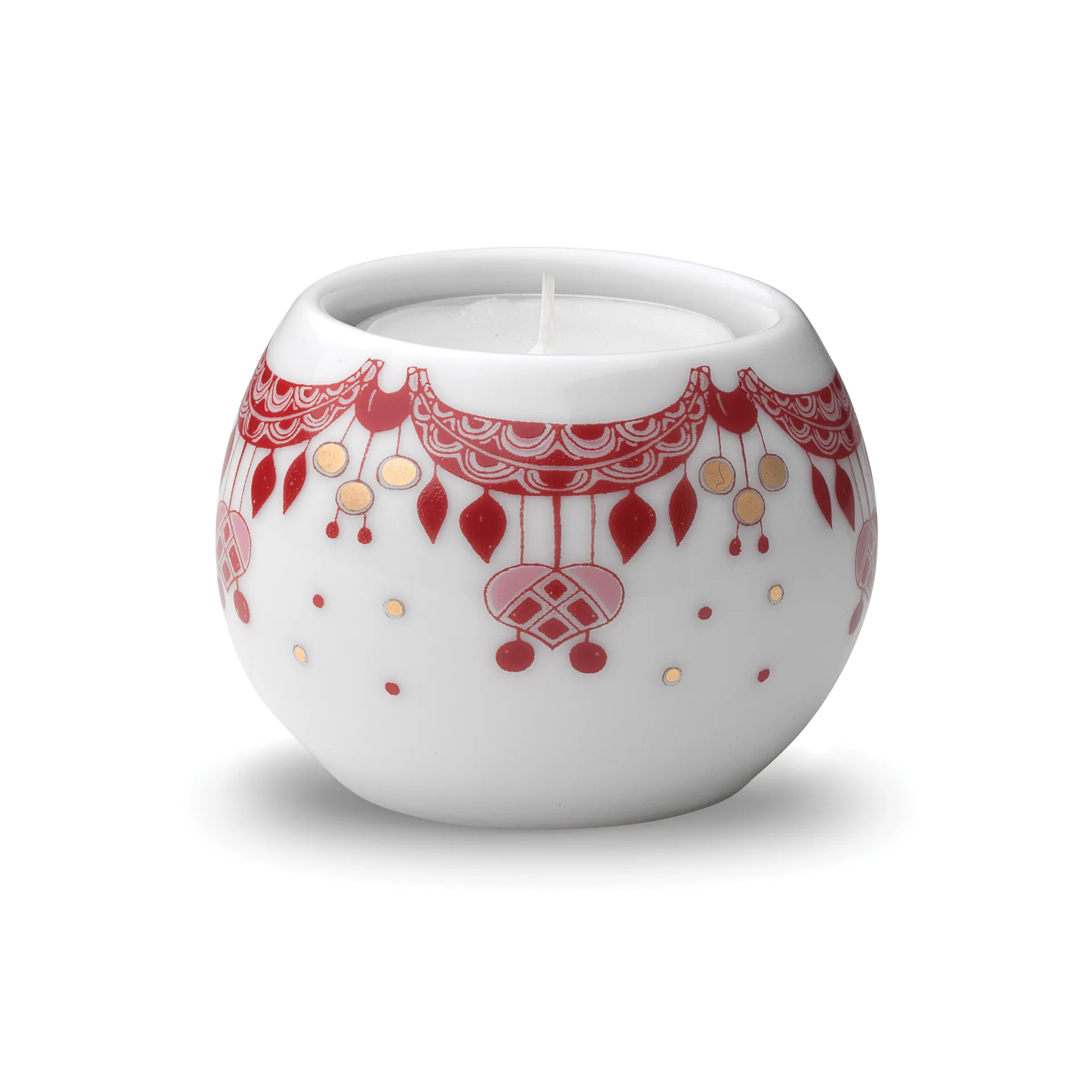 Guirlande lyslykt 5 cm, Rød Bjørn Wiinblad