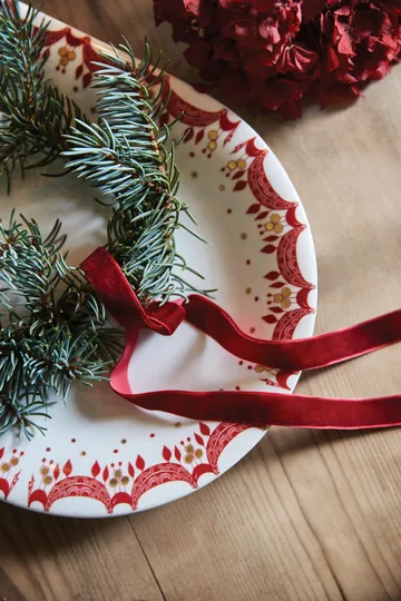 Guirlande Serveringsfat rød 39 x 23,5 - Rød - Bjørn Wiinblad