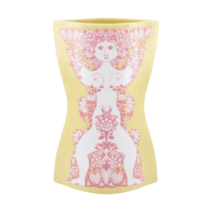 Nina vase - Gul-rosa, 22 cm - Bjørn Wiinblad