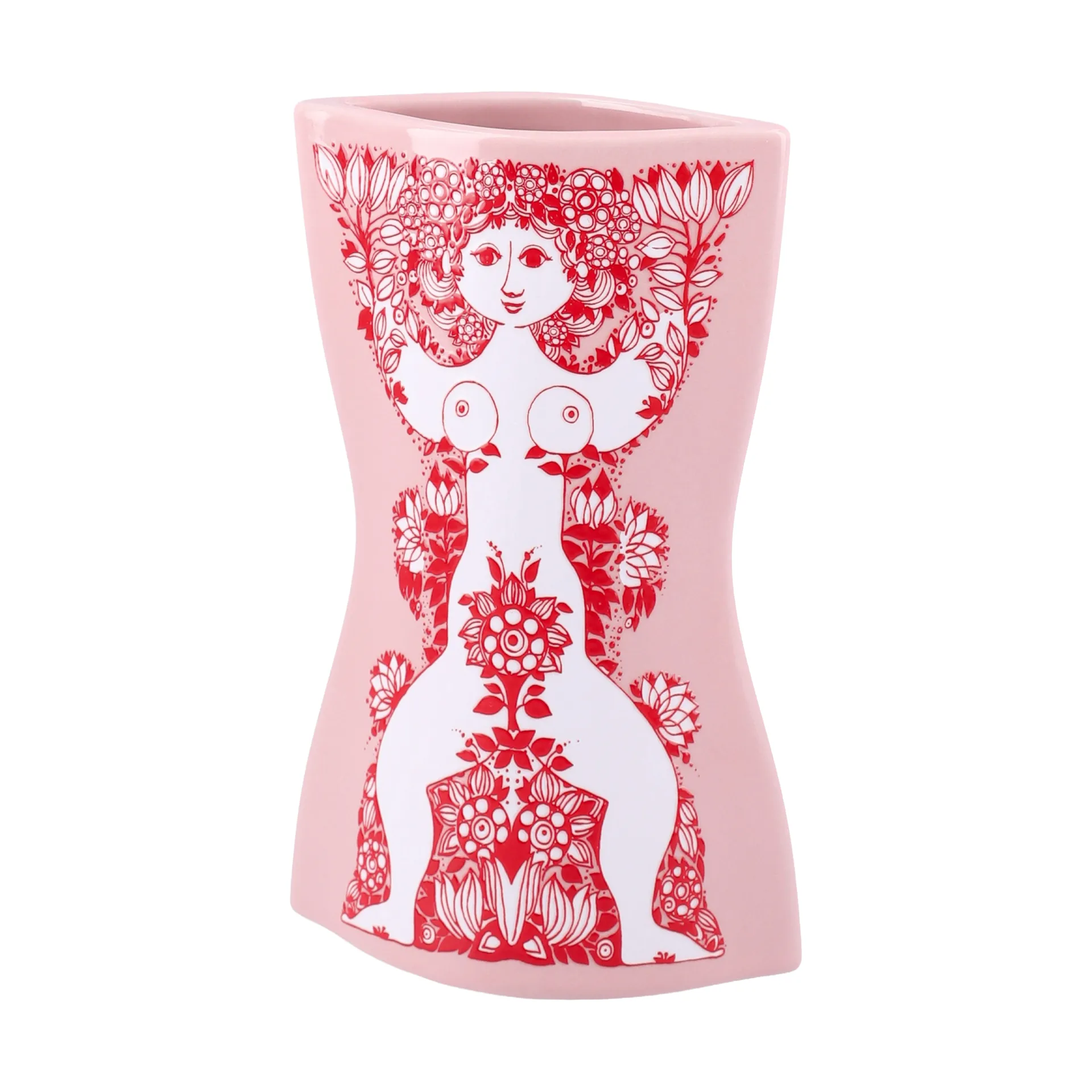 Nina vase, Pink-rød, 16,5 cm Bjørn Wiinblad