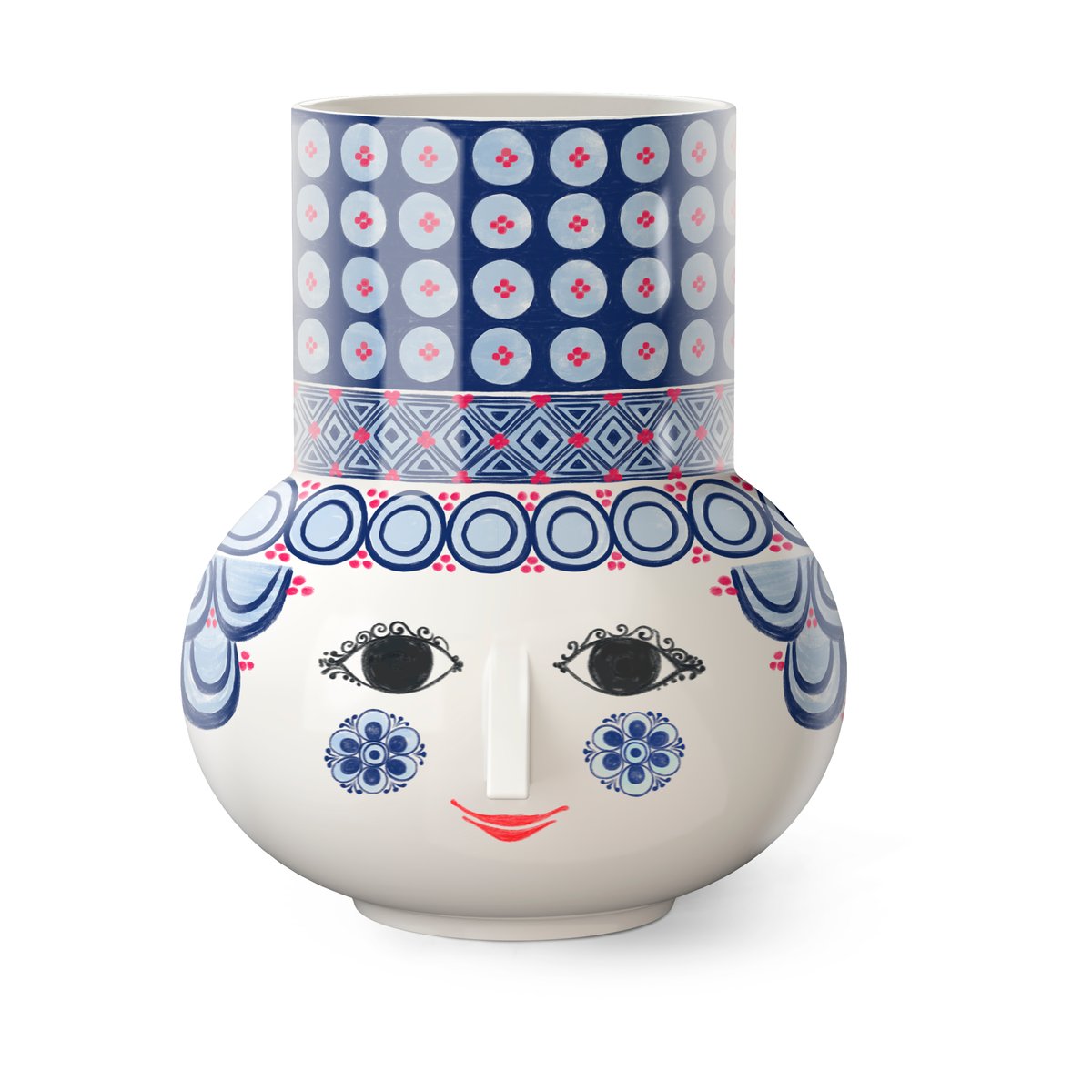 Bilde av Bjørn Wiinblad Olga vase 20 cm Blå