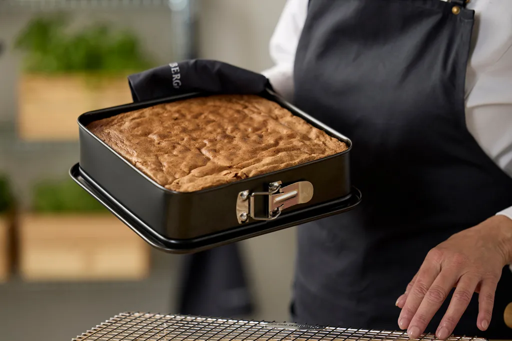 Blomsterbergs kvadratisk springform 24x24x6 cm., Rustfritt stål Blomsterbergs