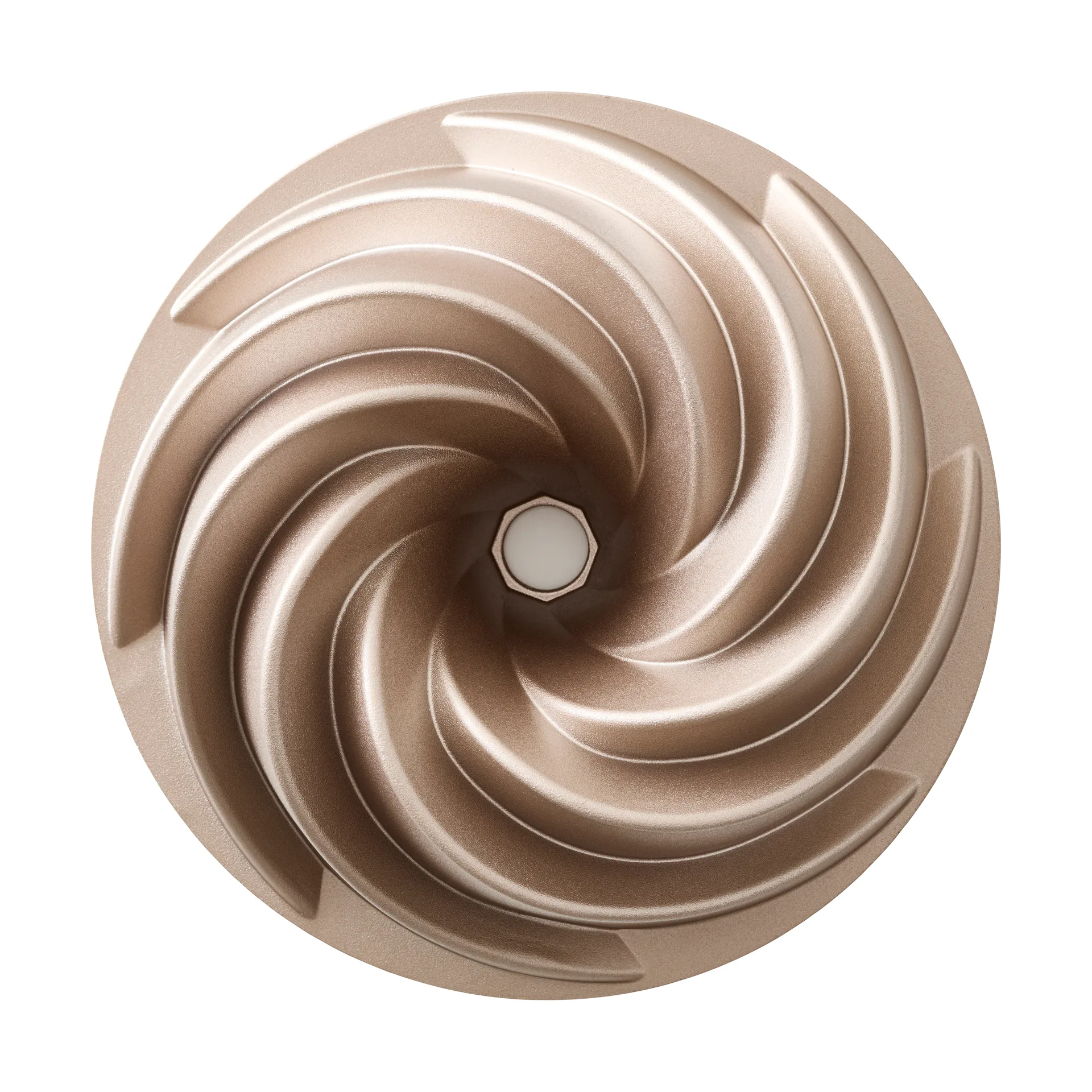 Blomsterbergs sukkerkakeform swirl 24x9 cm, Rose gold Blomsterbergs