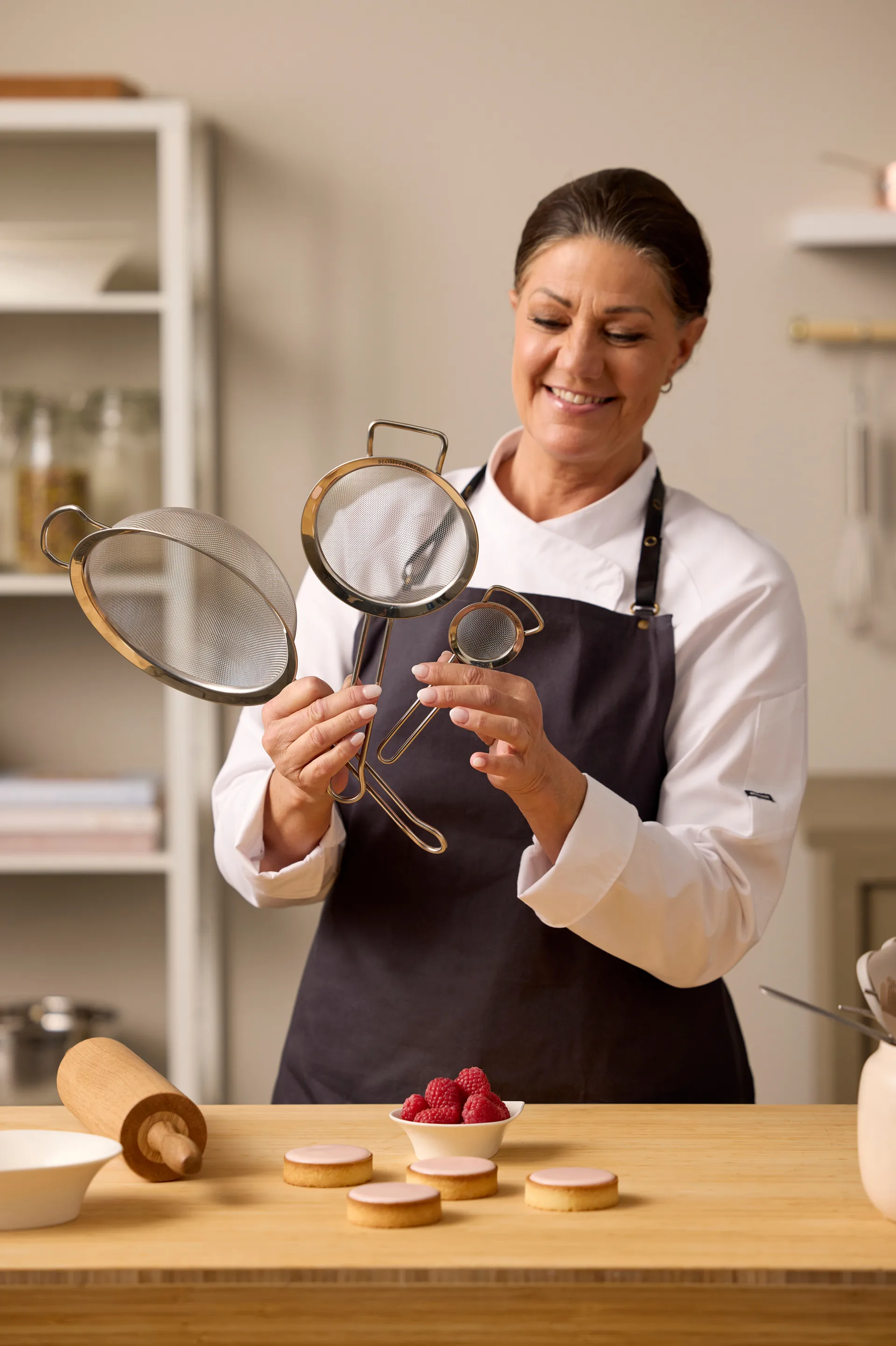 Blomsterbergs trådsil stål, 14 cm Blomsterbergs