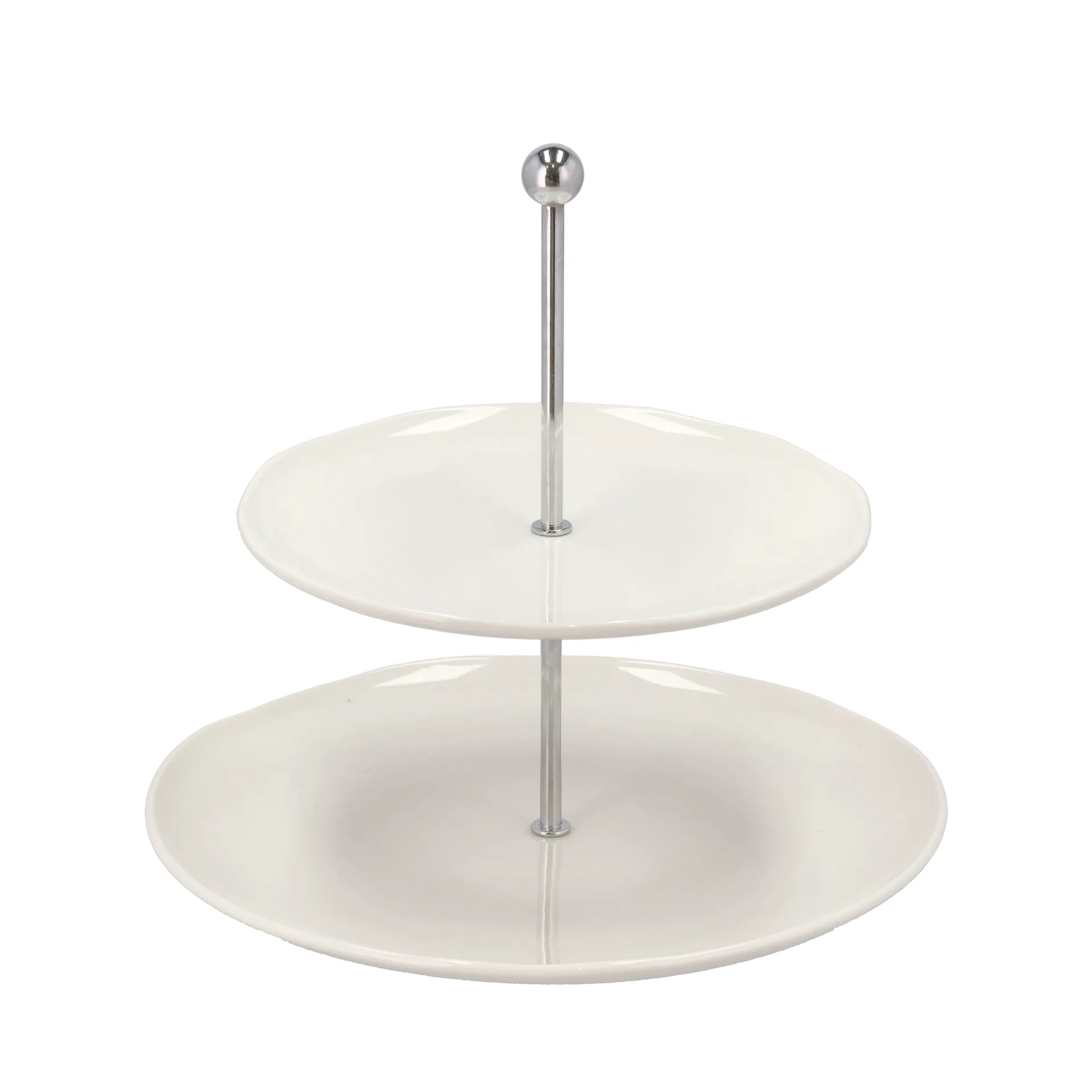 Etasjefat 27 cm-20 cm, Hvit Blomsterbergs