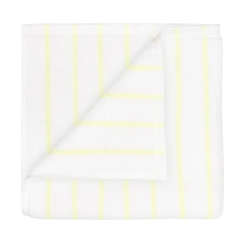 Arto håndkle, 2-pakning, Transparent yellow-white, 30x50 cm blomus